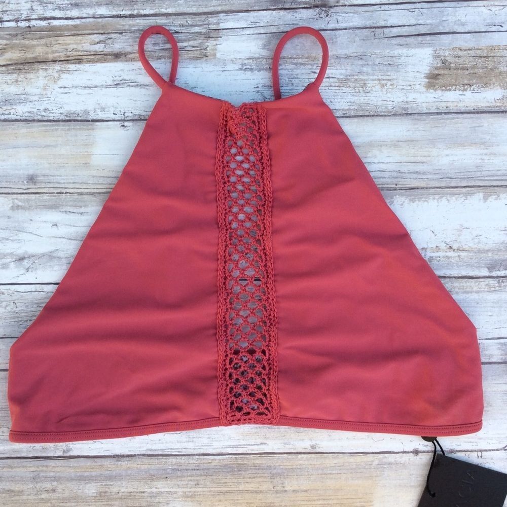 Acacia Swimwear Lychee Malibu High Neck Halter